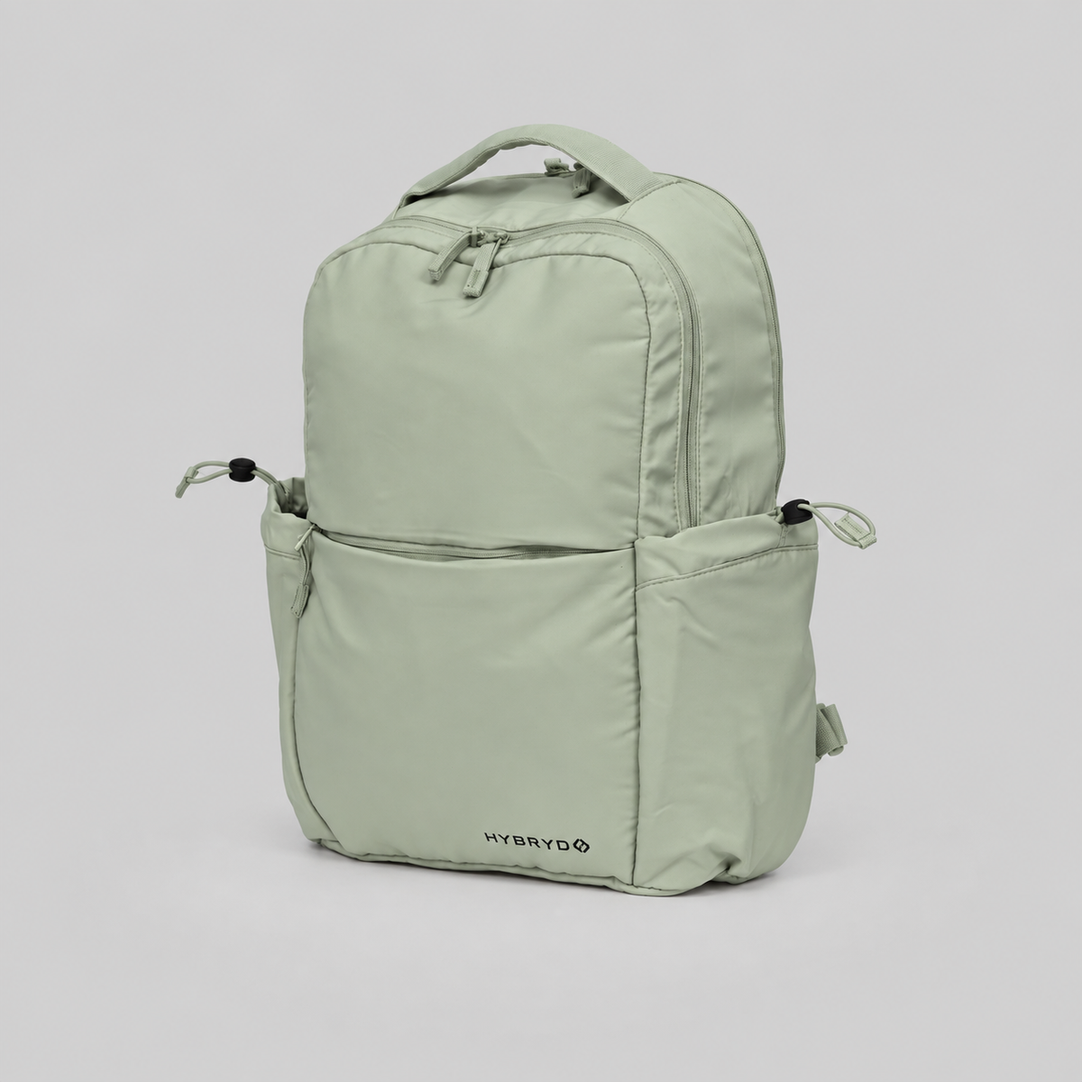 HYBRYD Atlas Backpack Pale Green three quarter view