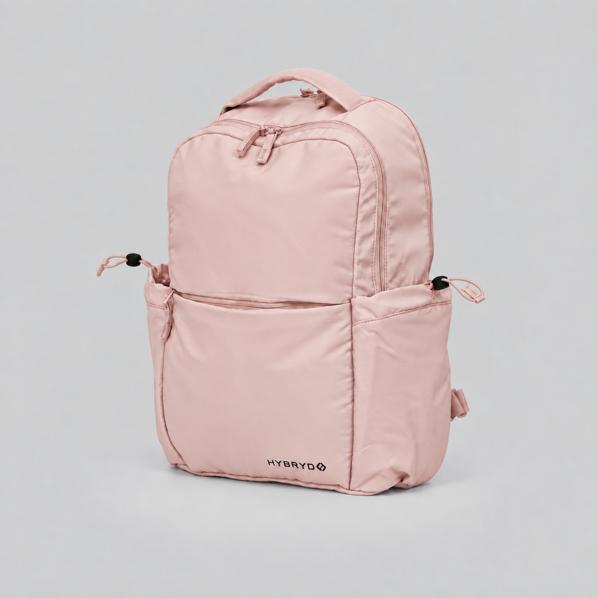 HYBRYD Atlas Backpack Natural Pale pink three quarter view