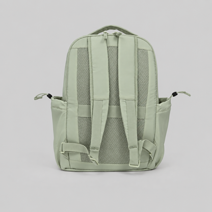 HYBRYD Atlas Gym Backpack Pale Green back view