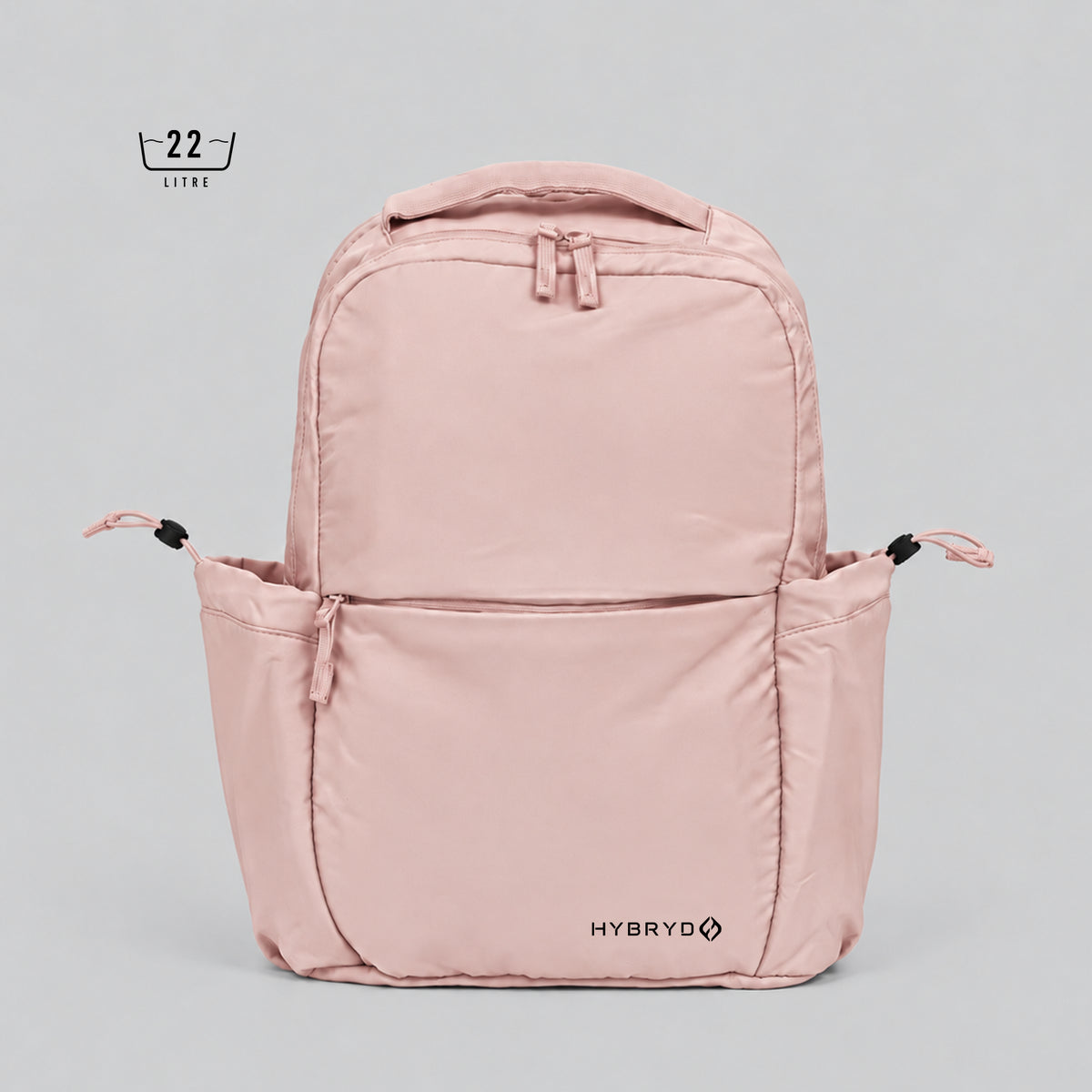 HYBRYD Atlas Backpack Pale pink front view