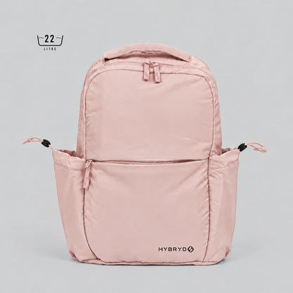 HYBRYD Atlas Backpack Pale pink front view