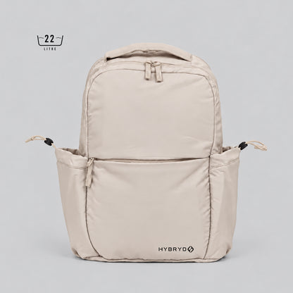HYBRYD Atlas Backpack Natural Stone front view