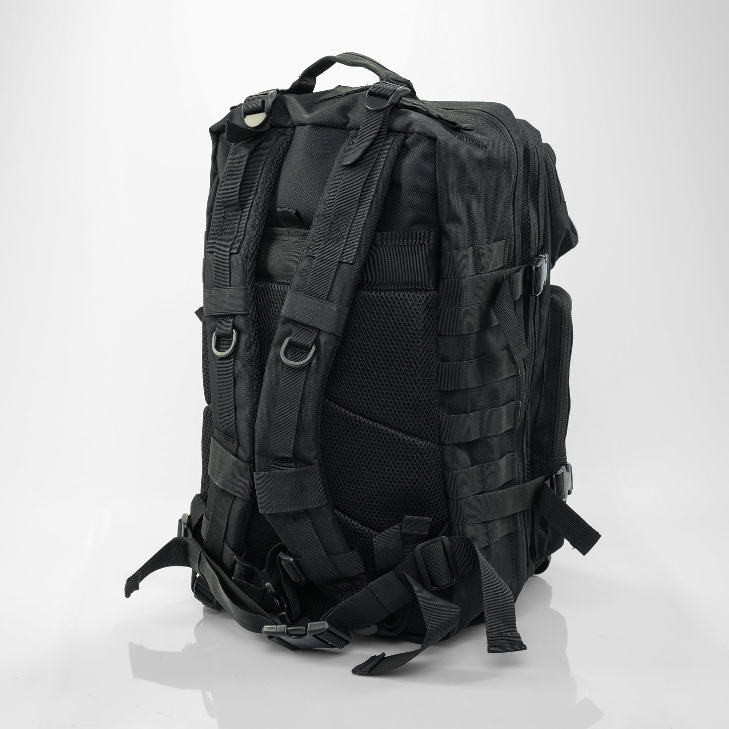 Black tactical backpack gym bag