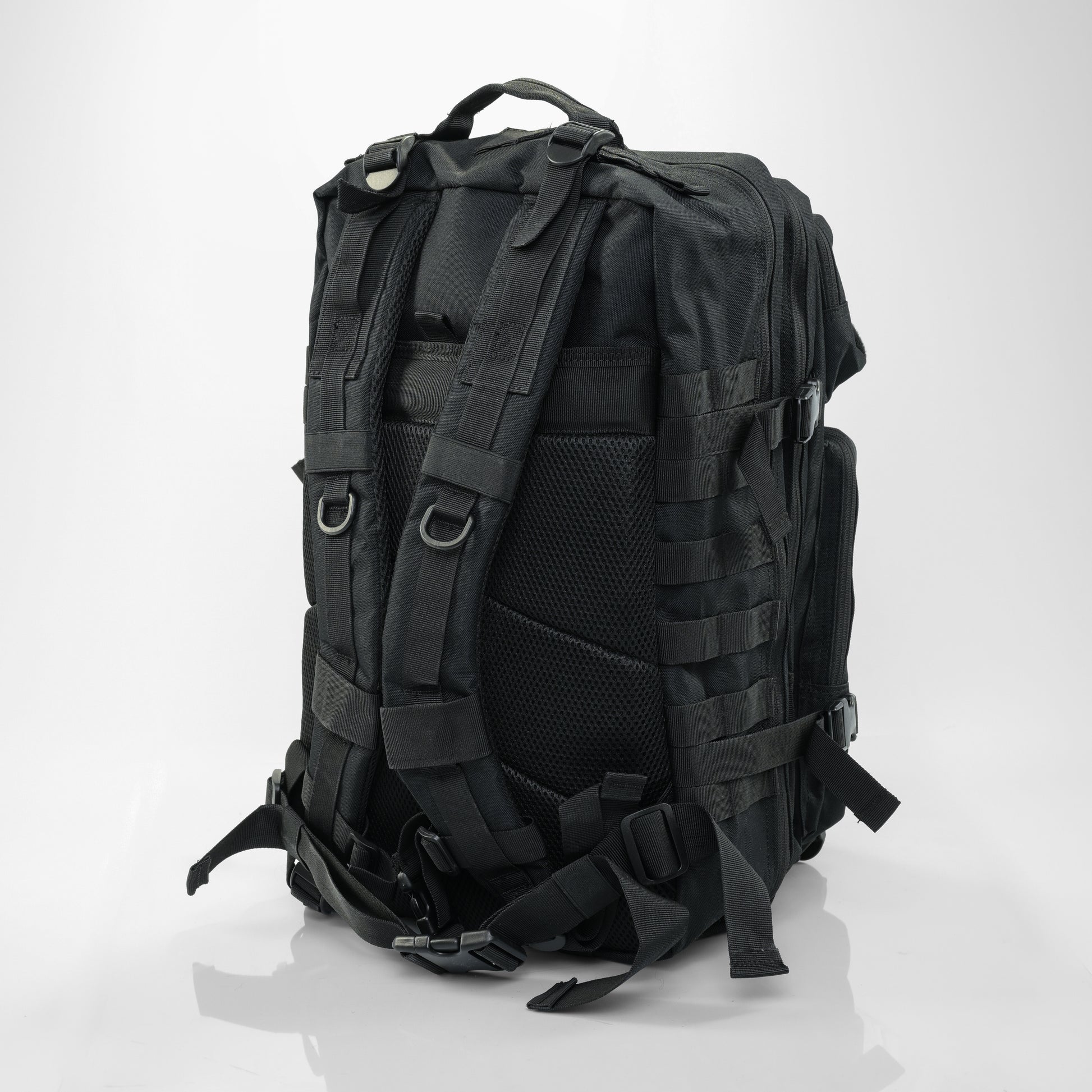 Black tactical backpack gym bag