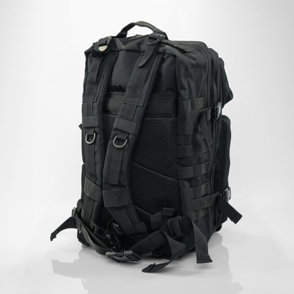 Black tactical backpack gym bag