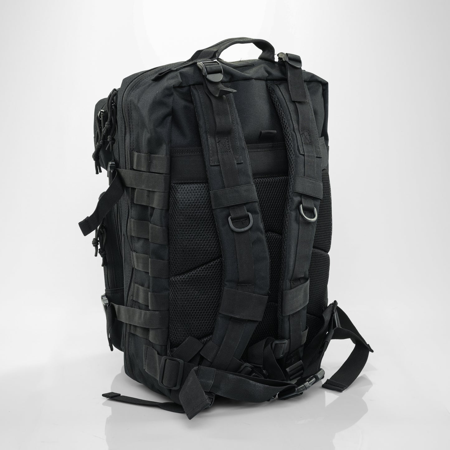 Black Hybrid Racing backpack with Padded Straps