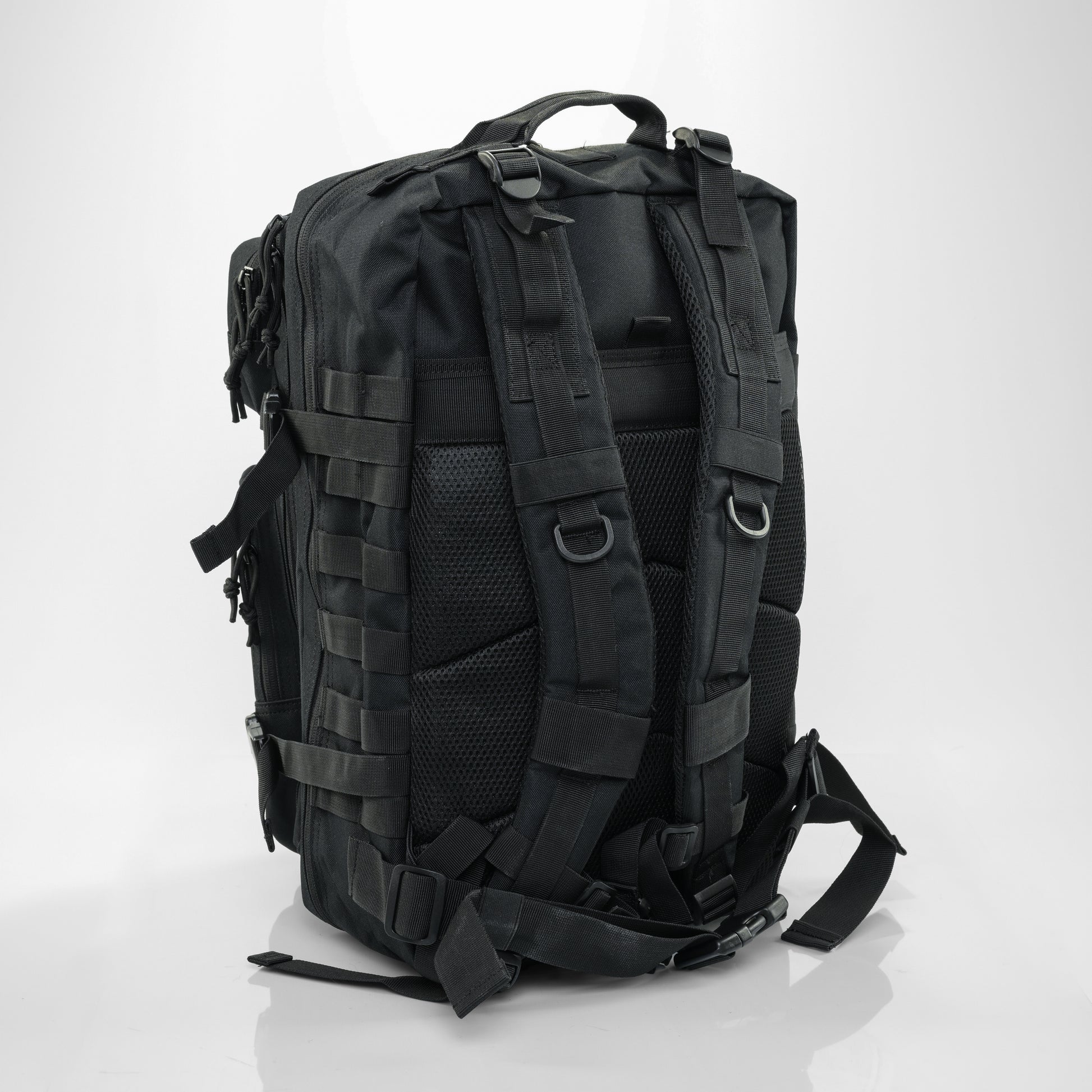 Black Hybrid Racing backpack with Padded Straps