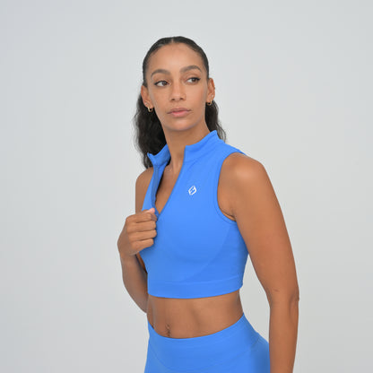 Emily Zip Crop Tank