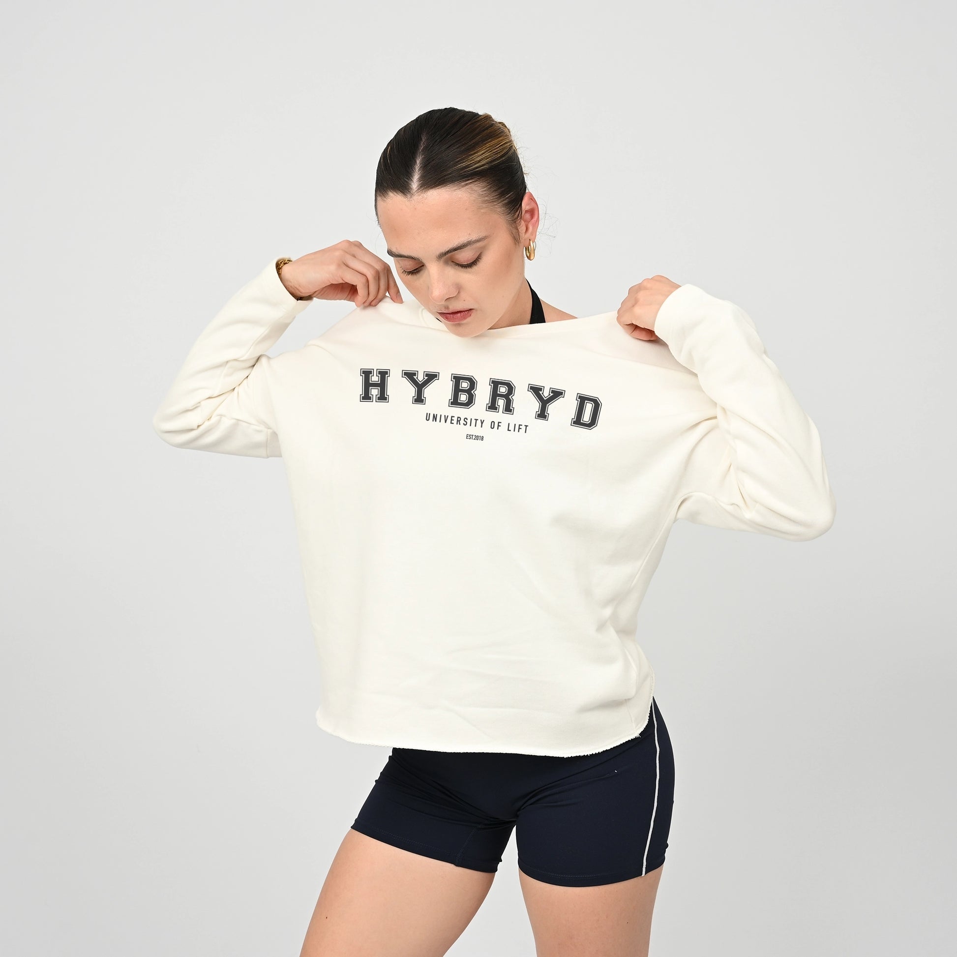 A Hybryd slouchy gym top. Oversized fit.