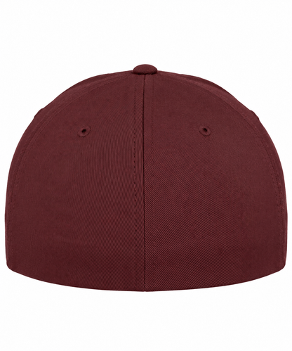 A structured Hybryd baseball cap in a deep burgundy color, shown from the back against a plain white background.