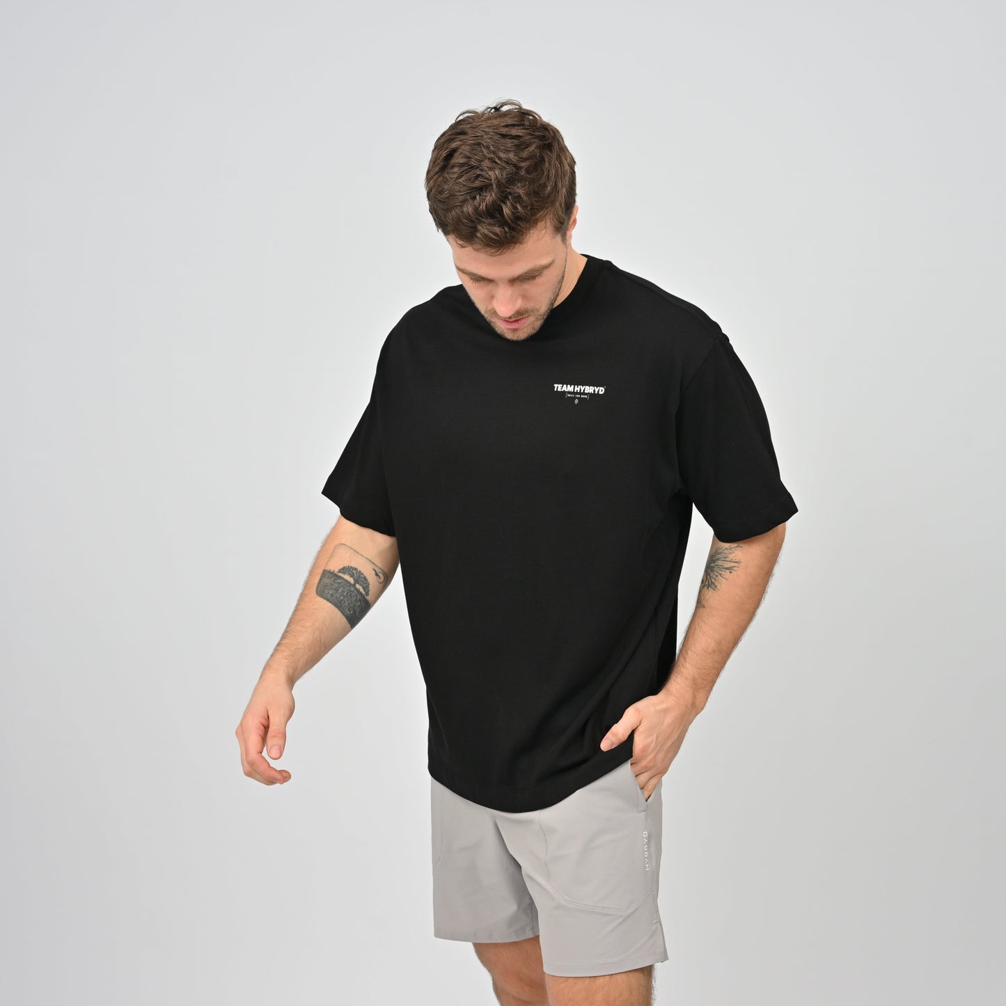 Hybryd oversized Tee in black