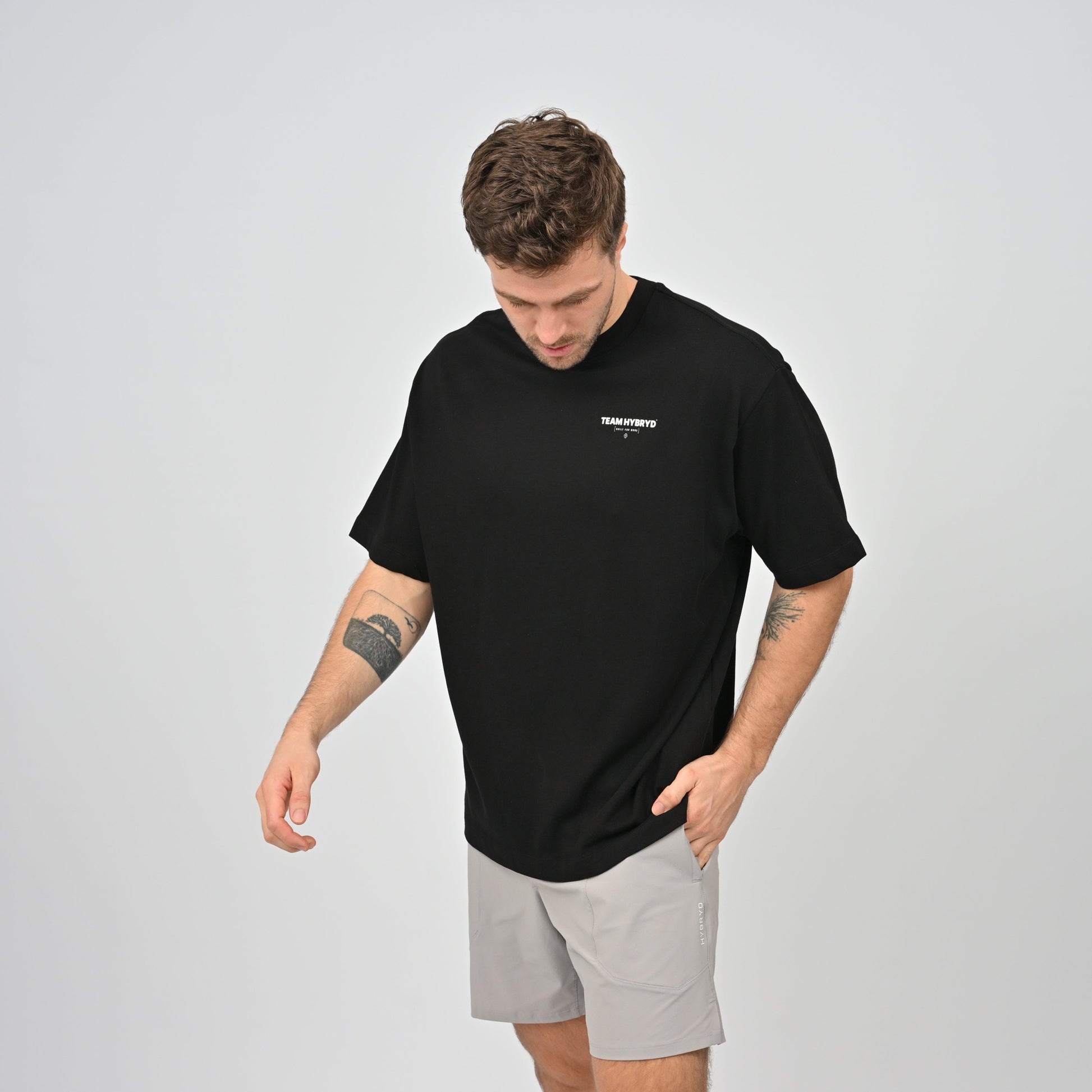 Hybryd oversized Tee in black
