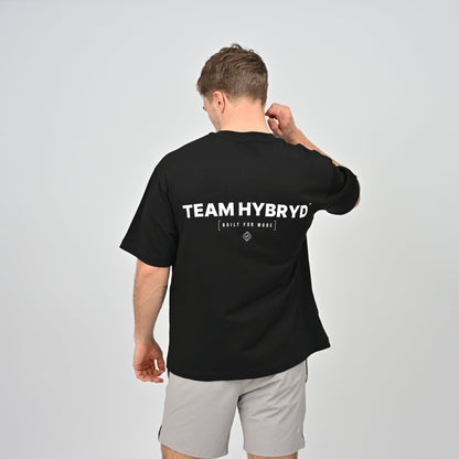 Hybryd Team Tee in black
