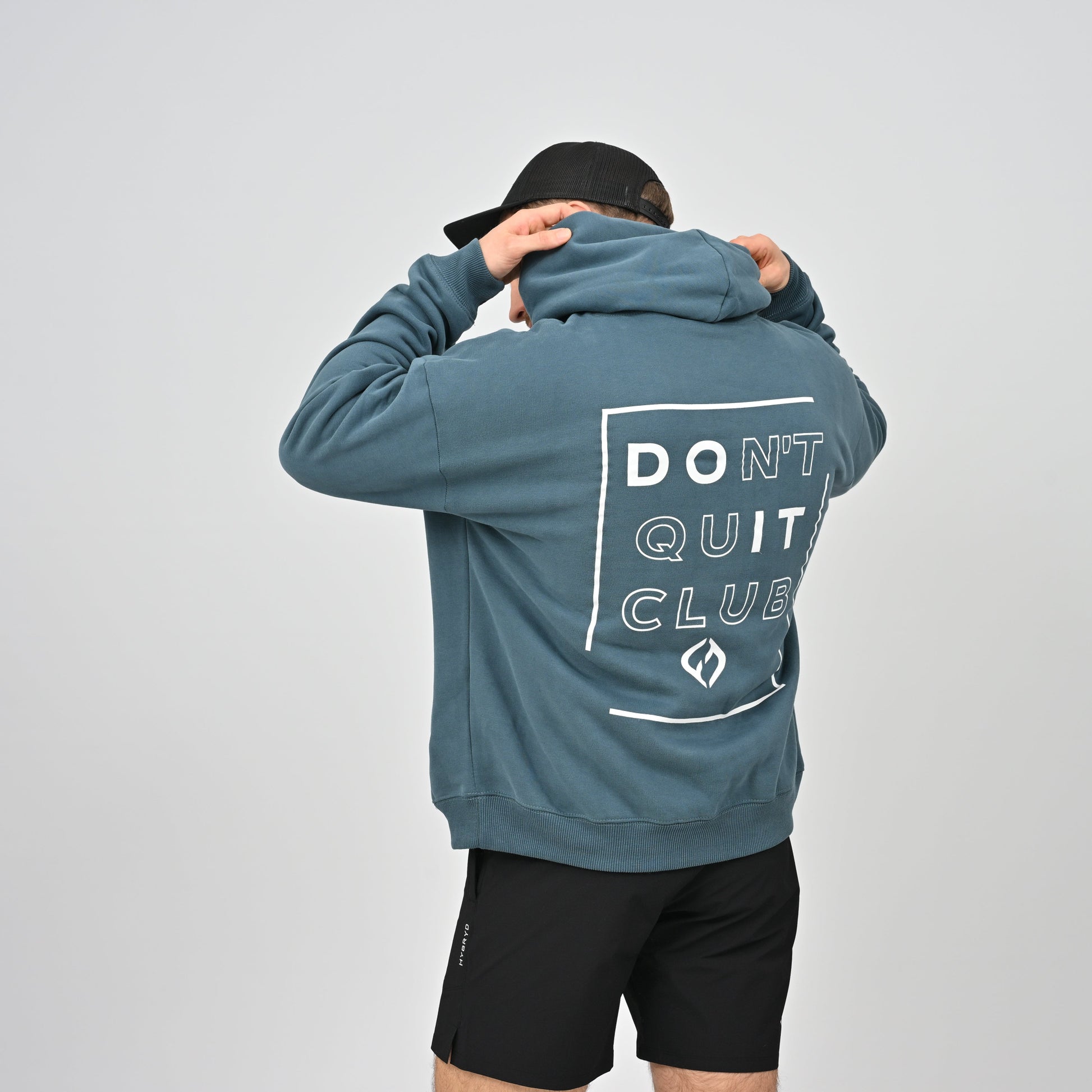 Don't quit club hoodie for the gym