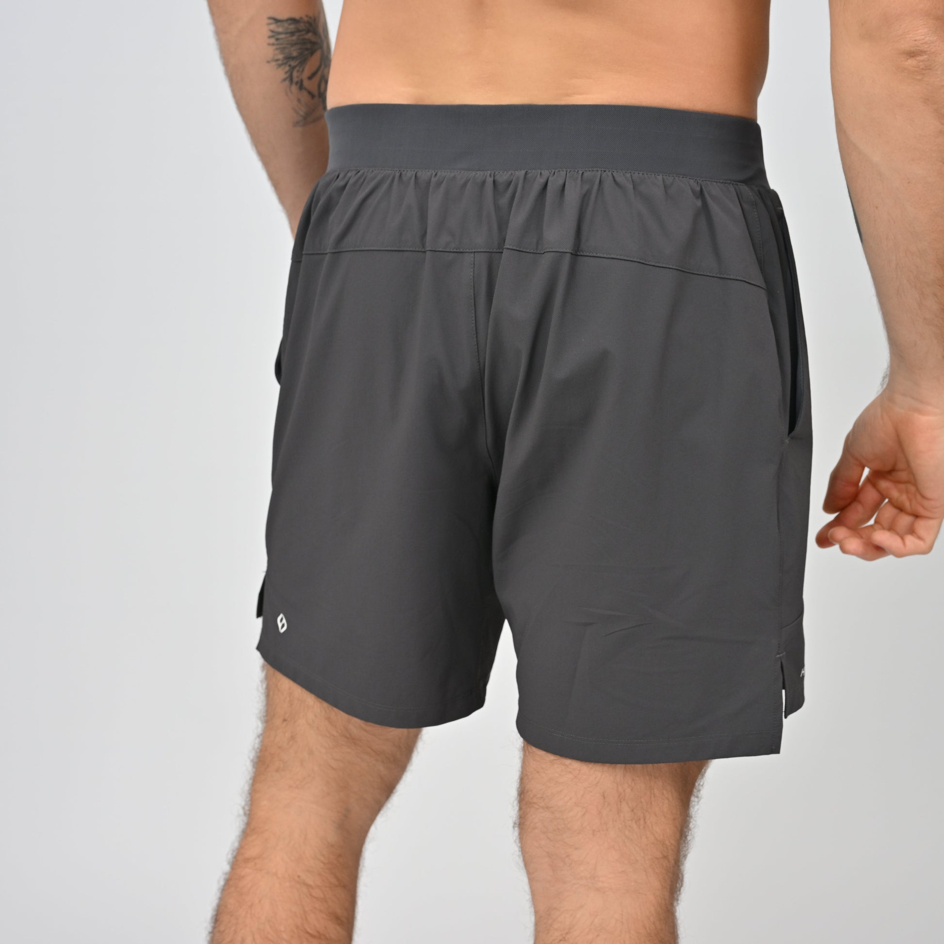 Hybryd mens grey gym shorts 