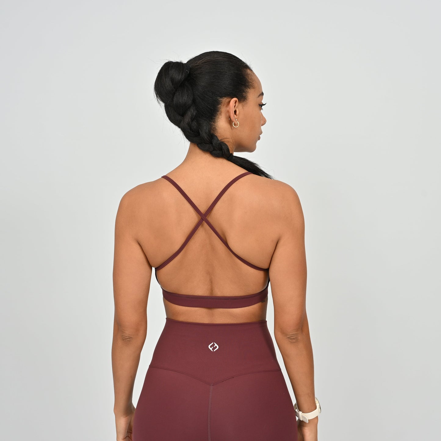 Hybryd workout bra with straps