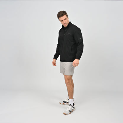 Hybryd zip neck coat with elasticated cuffs