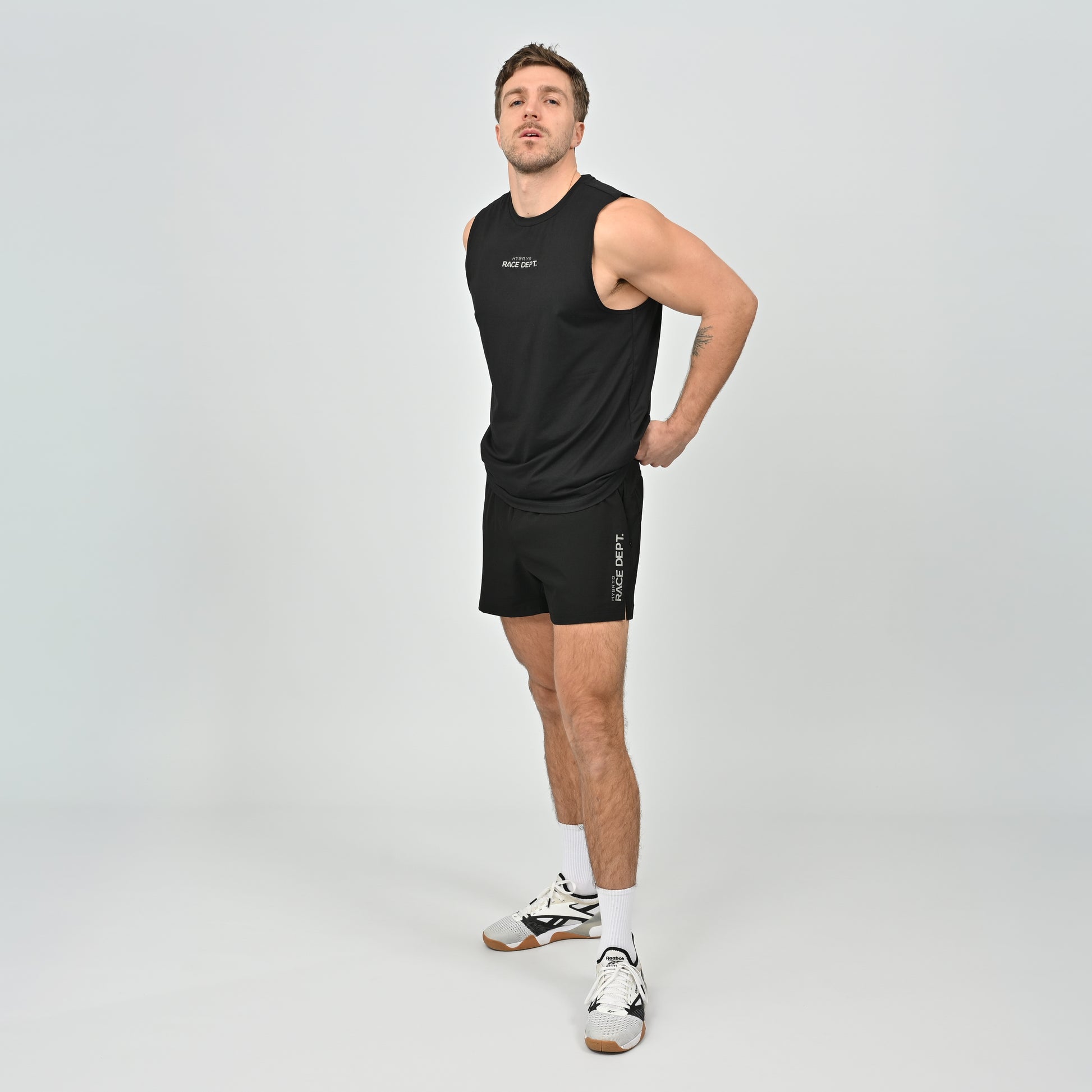 Mens black sleeveless tank
