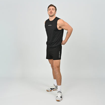 Mens black sleeveless tank