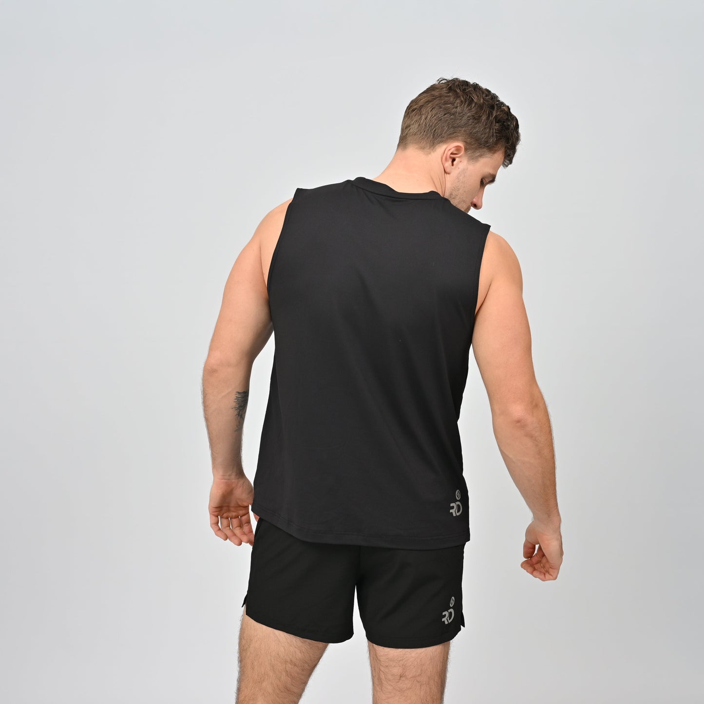 Black Mens Race tank