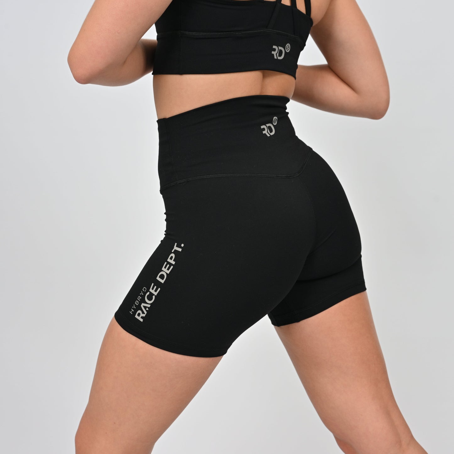Women's High Waisted shorts for running, HYROX, and hybrid training