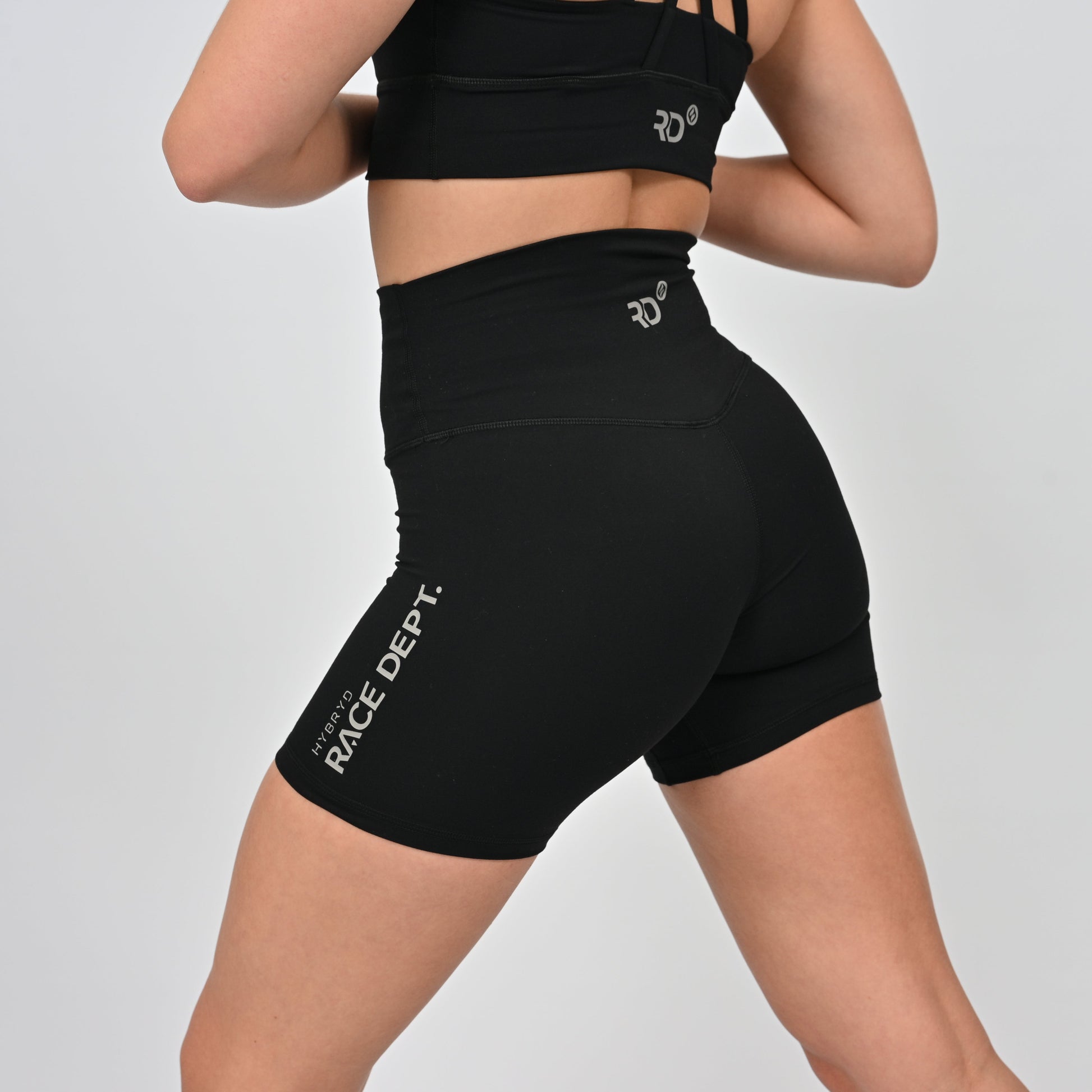 Women's High Waisted shorts for running, HYROX, and hybrid training