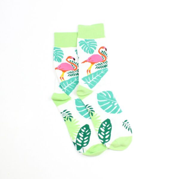 Lucky Pair Socks - Flamingo & Palm