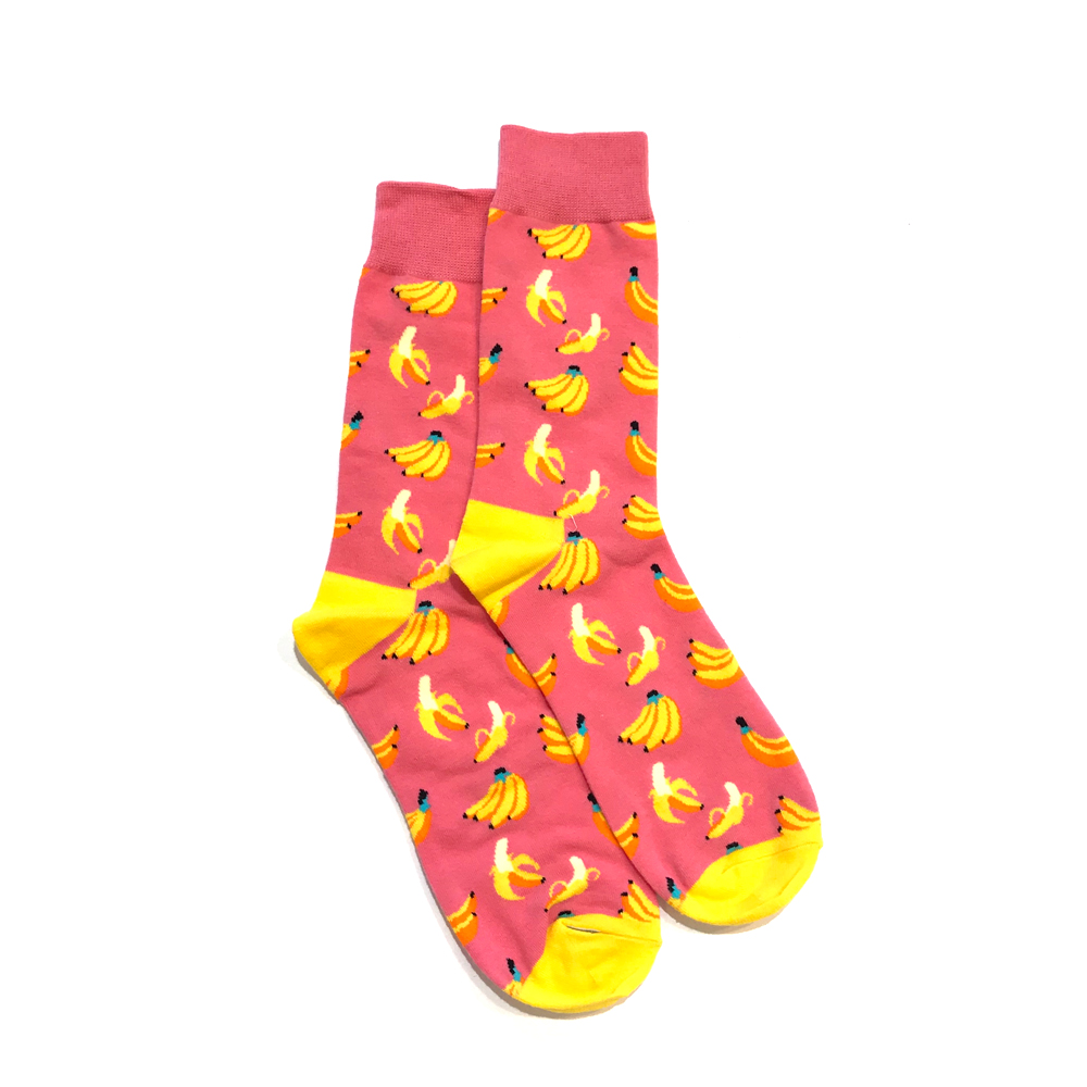 Lucky Pair Socks - Pink Banana